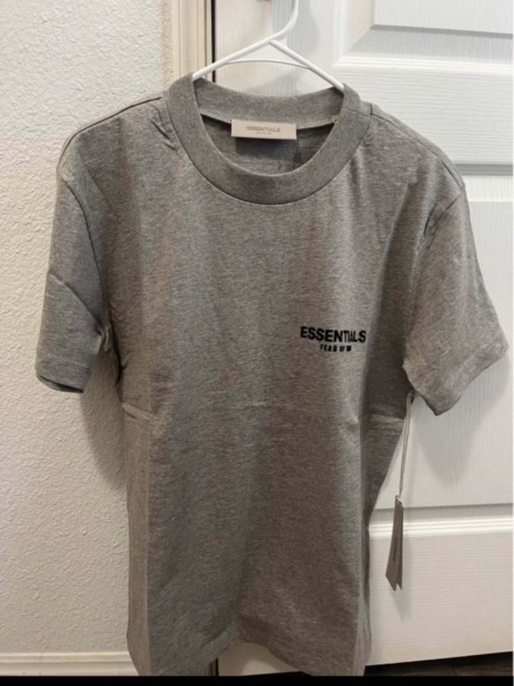 Essentials Dark Oat Short Sleeve Logo Tee